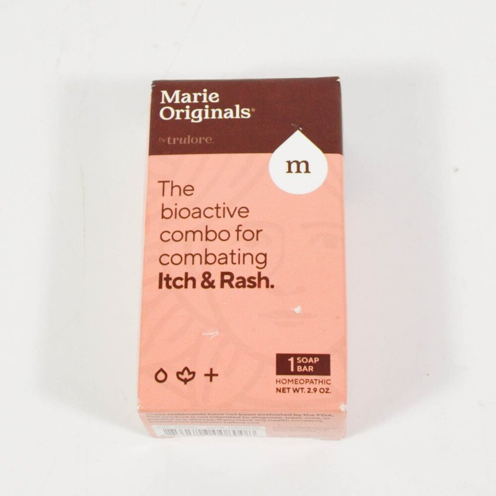 Marie Originals Bioactive Itch & Rash Soap Bar Trulore Expired 12/2023